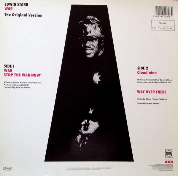 Edwin Starr : War / Stop The War Now / Cloud Nine / Way Over There (12", Maxi)