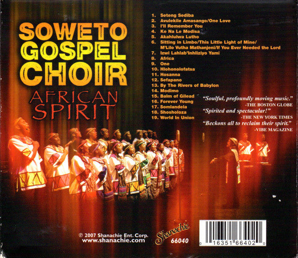 Soweto Gospel Choir : African Spirit (CD, Album)