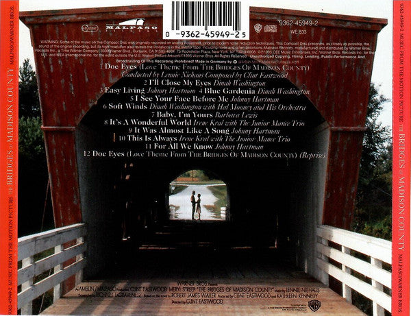 Various : The Bridges Of Madison County - Music From The Motion Picture (CD, Album, Comp, RE)