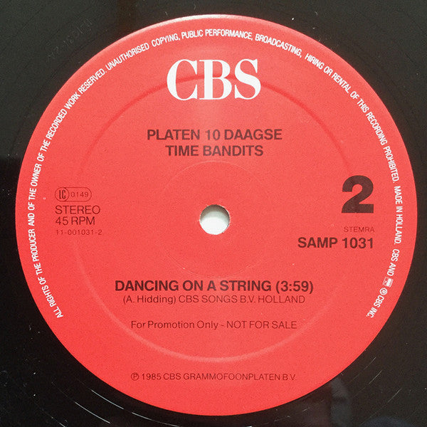 Time Bandits : Dancing On A String (12", Promo)