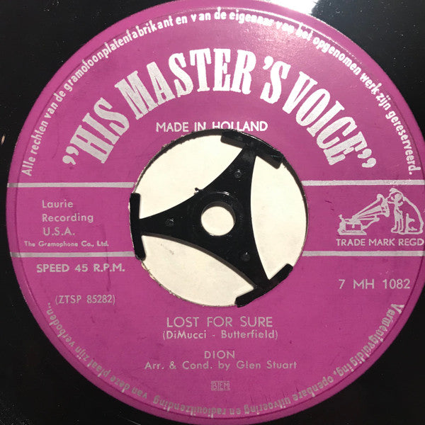 Dion (3) : Little Diane / Lost For Sure (7", Single)