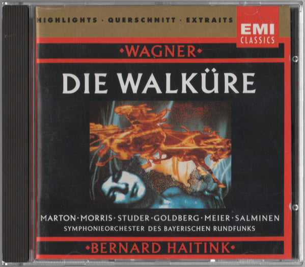 Richard Wagner / Éva Marton, James Morris (5), Cheryl Studer, Reiner Goldberg, Waltraud Meier, Matti Salminen (2), Symphonie-Orchester Des Bayerischen Rundfunks, Bernard Haitink : Die Walküre (CD, Album, RE, Hig)