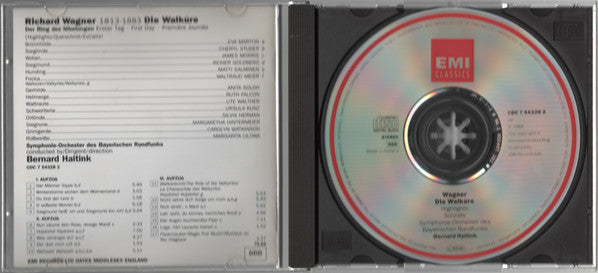 Richard Wagner / Éva Marton, James Morris (5), Cheryl Studer, Reiner Goldberg, Waltraud Meier, Matti Salminen (2), Symphonie-Orchester Des Bayerischen Rundfunks, Bernard Haitink : Die Walküre (CD, Album, RE, Hig)