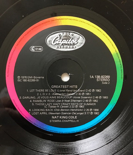 Nat King Cole : Greatest Hits (2xLP, Comp, Bla)