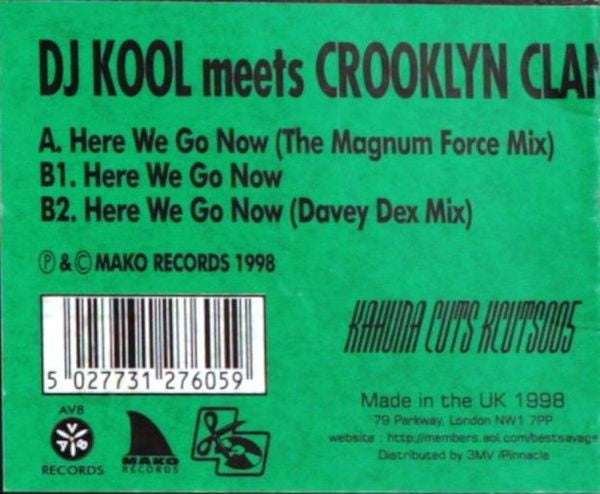 DJ Kool Meets Crooklyn Clan : Here We Go Now (12")