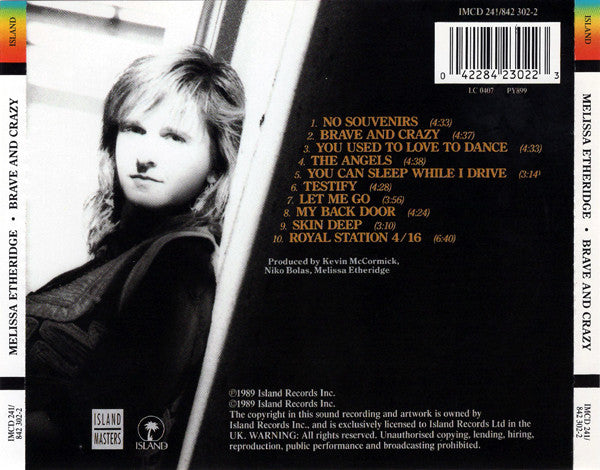 Melissa Etheridge : Brave And Crazy (CD, Album)