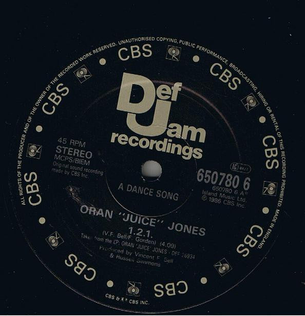 Oran 'Juice' Jones : 1.2.1. (12")
