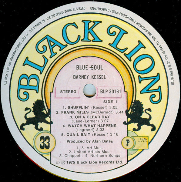 Barney Kessel : Blue Soul (LP, Album)