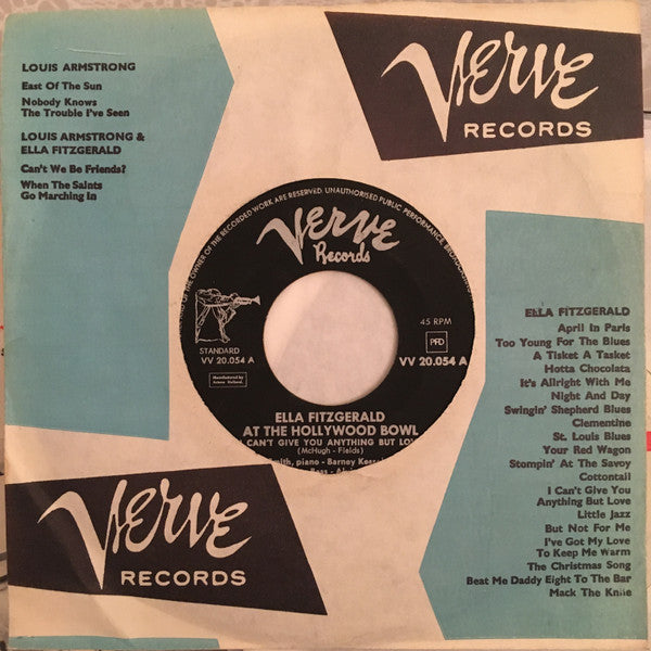 Ella Fitzgerald : At The Hollywood Bowl (7")