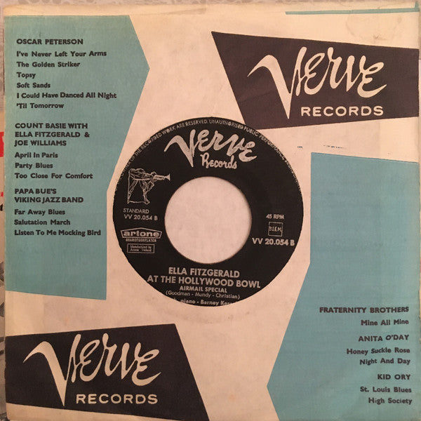 Ella Fitzgerald : At The Hollywood Bowl (7")