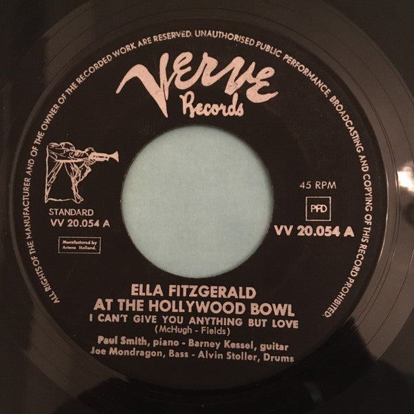 Ella Fitzgerald : At The Hollywood Bowl (7")