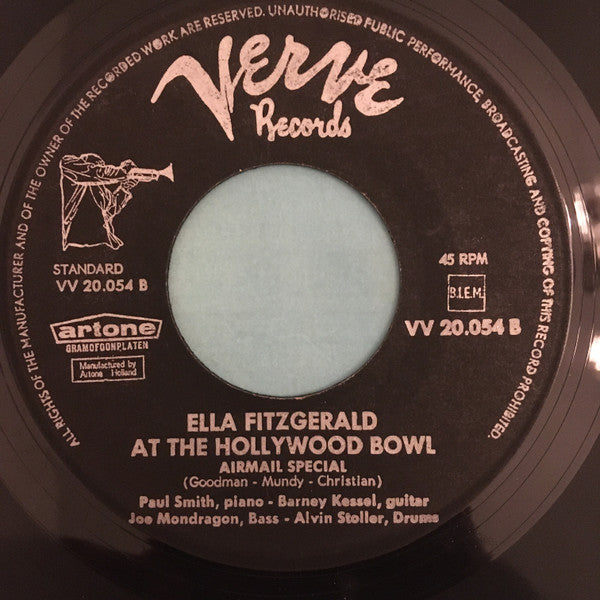 Ella Fitzgerald : At The Hollywood Bowl (7")
