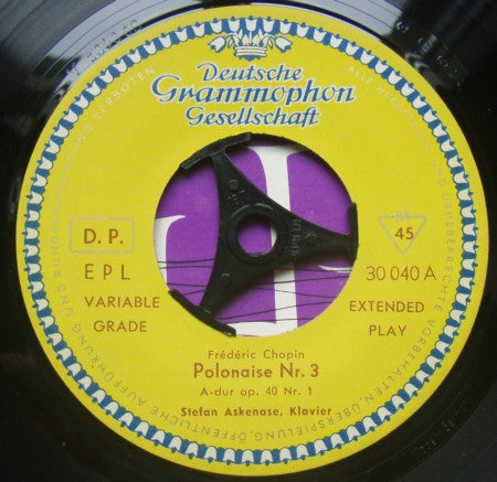 Frédéric Chopin, Stefan Askenase : Polonaisen Nr.3 A-dur, Nr.6 As-dur (7", EP, Mono, 661)