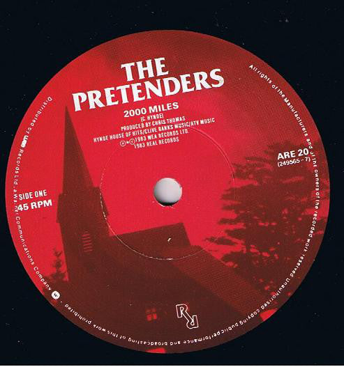 The Pretenders : 2000 Miles (7", Gat)