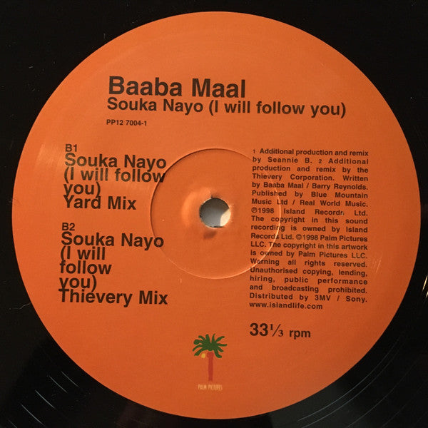 Baaba Maal : Souka Nayo (I Will Follow You) (12")