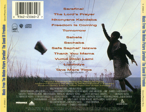 Mbongeni Ngema : Music From The Motion Picture Sarafina! The Sound Of Freedom (CD, Album)