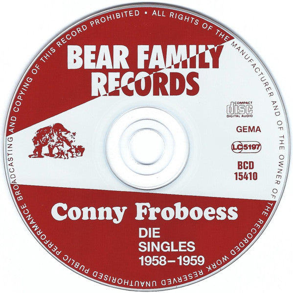 Conny Froboess : Die Singles 1958 - 1959 (CD, Comp, Mono)