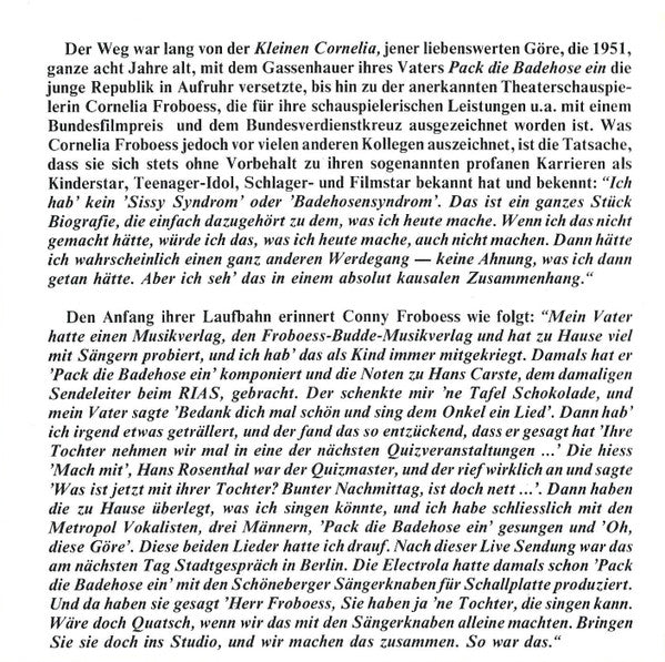 Conny Froboess : Die Singles 1958 - 1959 (CD, Comp, Mono)