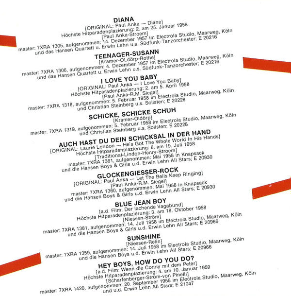 Conny Froboess : Die Singles 1958 - 1959 (CD, Comp, Mono)