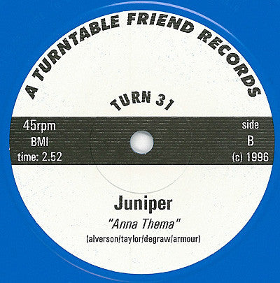 Juniper (2) : You Don't Hide So Well (7", Single, Blu)