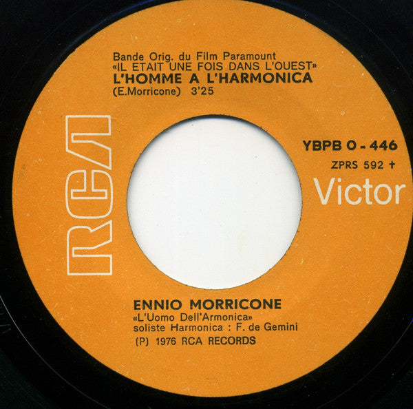 Ennio Morricone : Il Etait Une Fois Dans L'Ouest (7", RE)