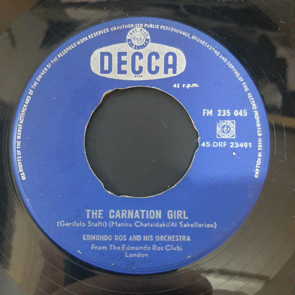 Edmundo Ros : The Carnation Girl (7", Single)
