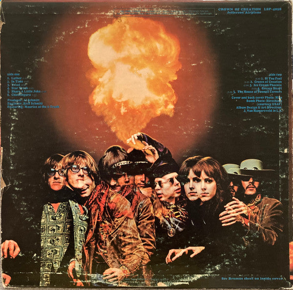 Jefferson Airplane : Crown Of Creation (LP, Album, RP, Ind)