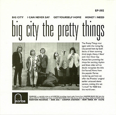 The Pretty Things : Big City (7", EP, Mono)