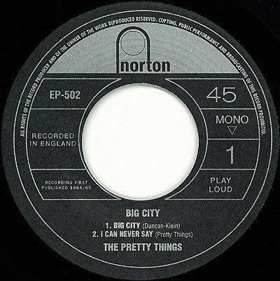 The Pretty Things : Big City (7", EP, Mono)
