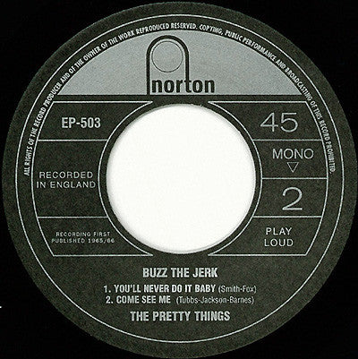 The Pretty Things : Buzz The Jerk (7", EP, Mono)