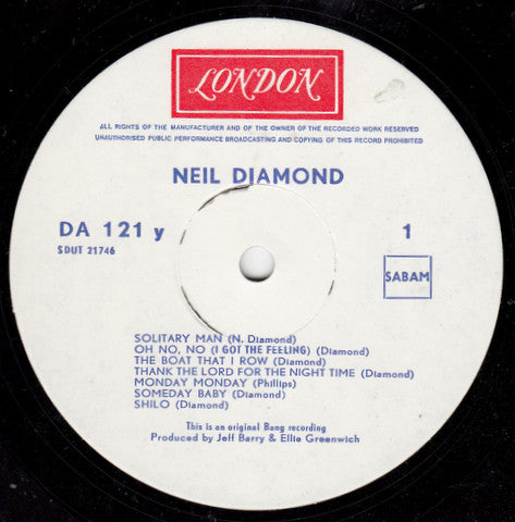 Neil Diamond : Neil Diamond (2xLP, Comp)