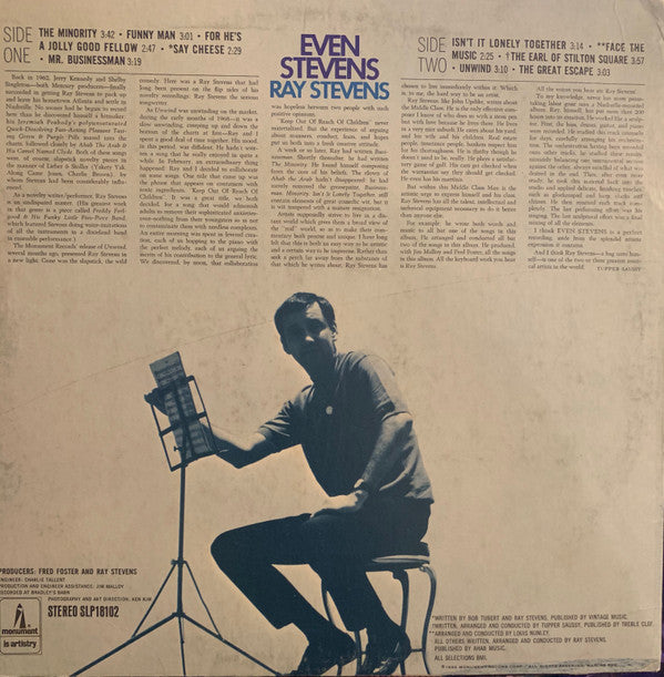 Ray Stevens : Even Stevens (LP, Album, Mon)