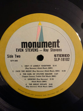 Ray Stevens : Even Stevens (LP, Album, Mon)
