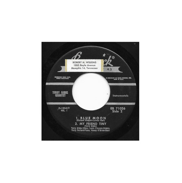 Terry Gibbs Quartet : Terry Gibbs Quartet Vol. 1 (7", EP)