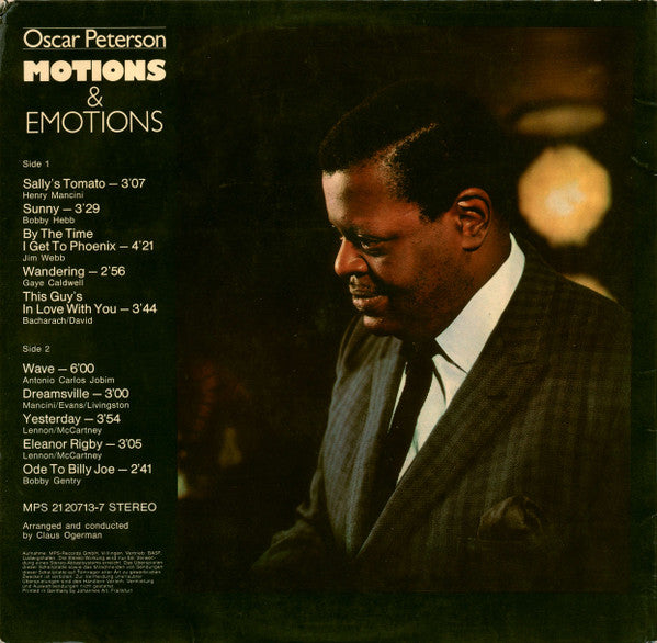 Oscar Peterson : Motions & Emotions (LP, Album, RE, Gat)