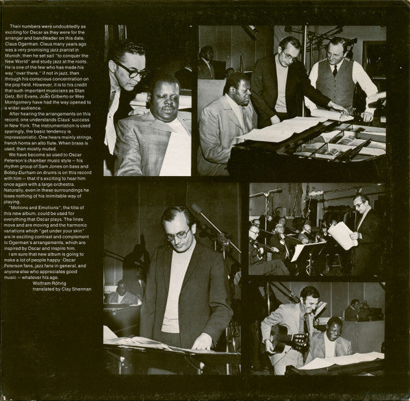 Oscar Peterson : Motions & Emotions (LP, Album, RE, Gat)