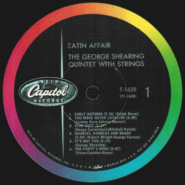 The George Shearing Quintet : Satin Affair (LP, Album, Mono, Scr)