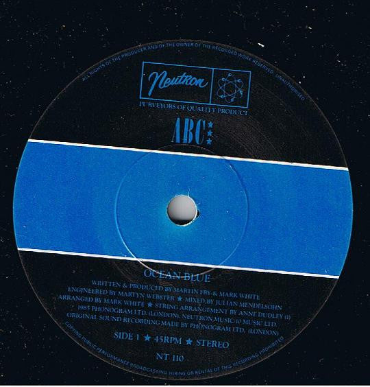 ABC : Ocean Blue (7", Single, Pap)