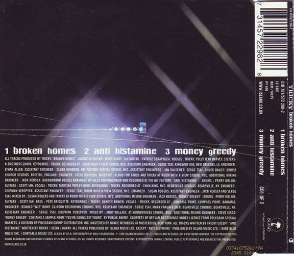 Tricky Featuring PJ Harvey : Broken Homes (CD, Single, CD1)