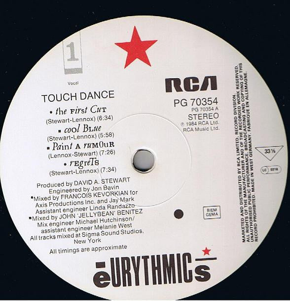 Eurythmics : Touch Dance (LP, Album)