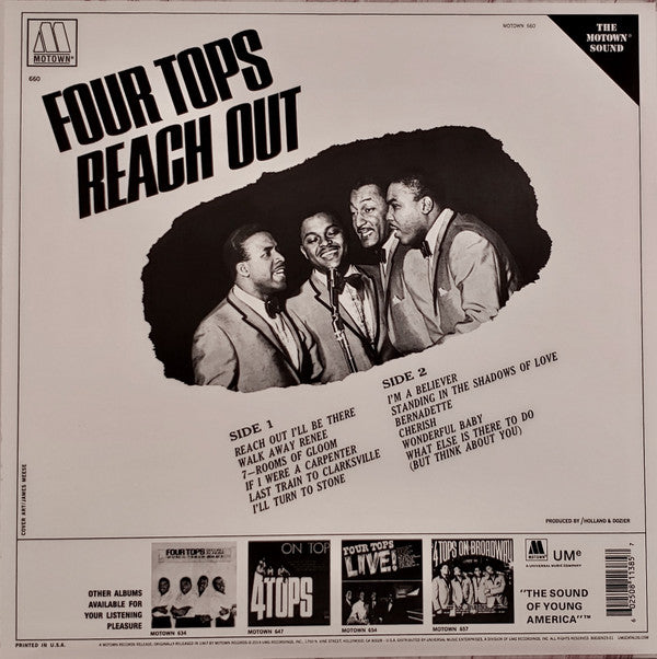 Four Tops : Four Tops Reach Out (LP, Album, Mono, Ltd, RE, RM, 180)
