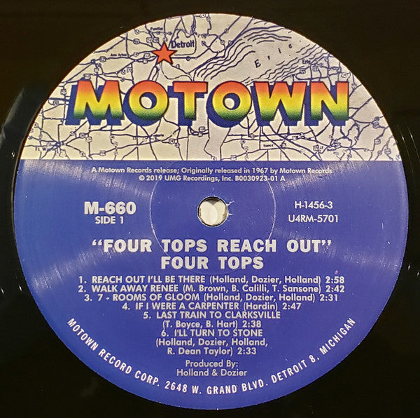 Four Tops : Four Tops Reach Out (LP, Album, Mono, Ltd, RE, RM, 180)
