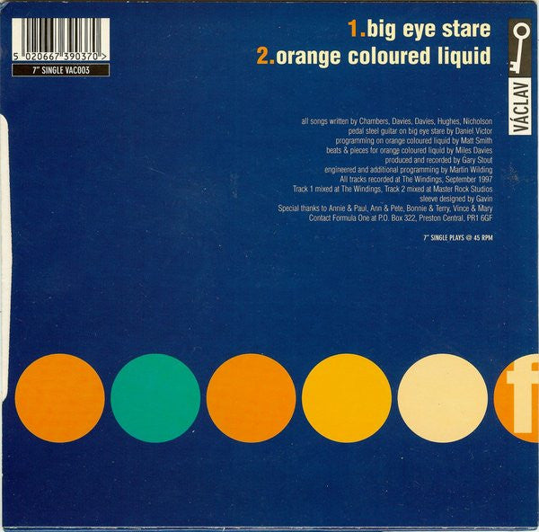 Formula One : Big Eye Stare / Orange Coloured Liquid (7")