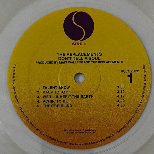 The Replacements : Don't Tell A Soul (LP, Album, Ltd, RE, Cle)