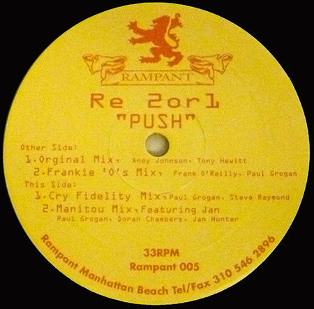 RE 2 Or 1 : Push (12")