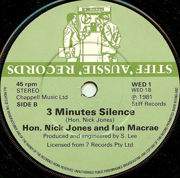 The Hon. Nick Jones And Ian Macrae : The Ballad Of Lady Di (7")