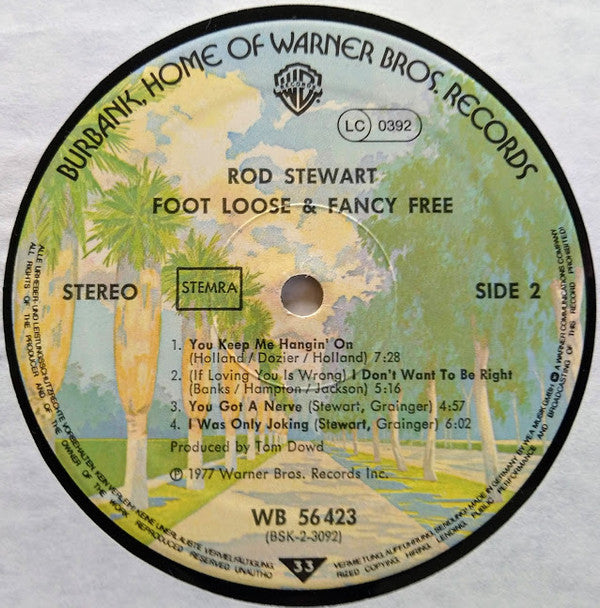Rod Stewart : Foot Loose & Fancy Free (LP, Album, RE)