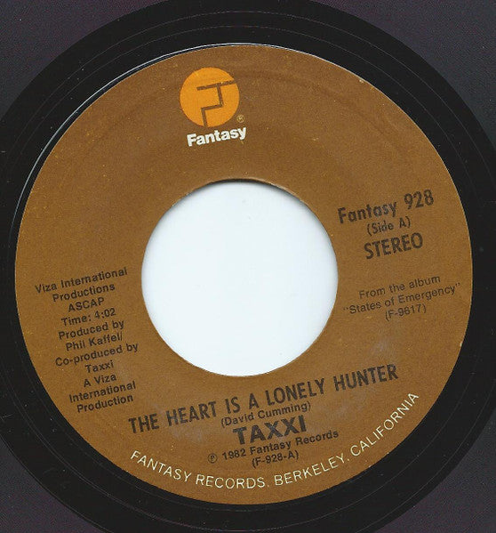 Taxxi : The Heart Is A Lonely Hunter (7")