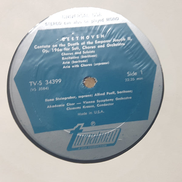 Ludwig van Beethoven : Cantata On The Death Of Emperor Joseph II (LP)