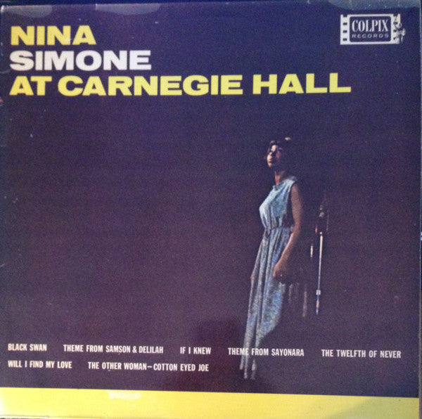 Nina Simone : At Carnegie Hall (LP, Album, Mono)
